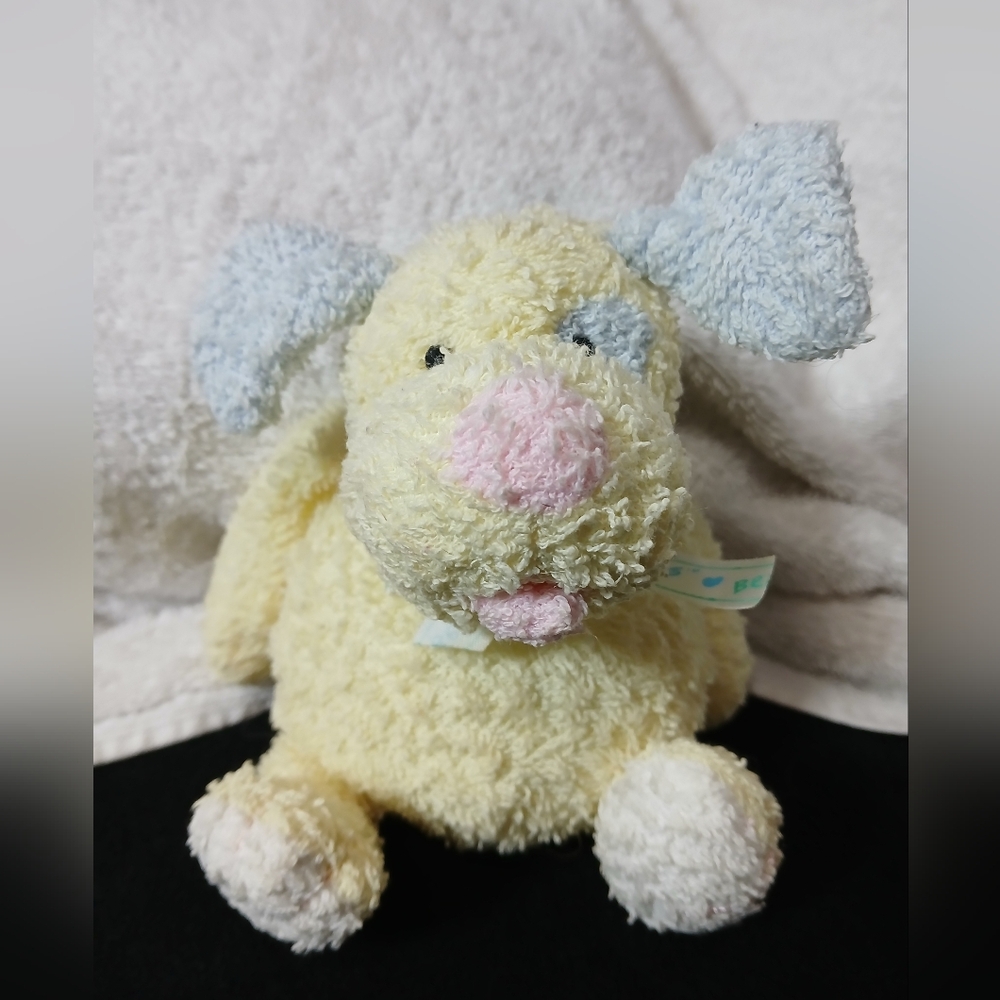 Prestige Terry Cloth Belly Flops Giggles Puppy Lovey‎ Bean Bag Plush Terrycloth